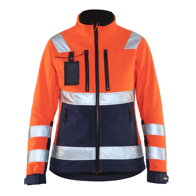 VARSELJACKA 4902 2517 SOFTSHELL DAM VORAN/MABLÅ XXXL | Beijerbygg Byggmaterial
