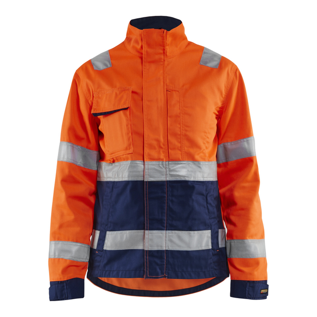 VARSELJACKA 4903 1811 DAM VARSELORANGE/MARINBLÅ L | Beijerbygg Byggmaterial