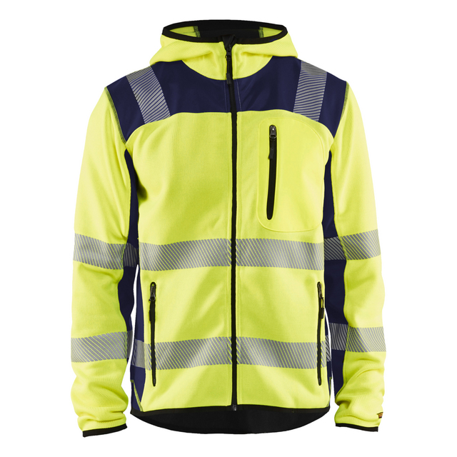 VARSELJACKA 4923 2120 STICKAD GUL/MARINBLÅ M | Beijerbygg Byggmaterial