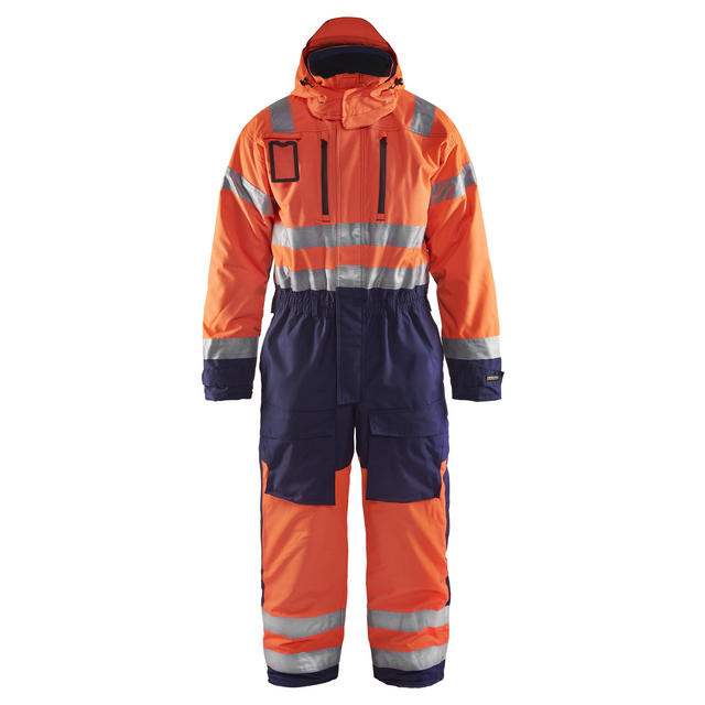 VARSELOVERALL 6763 1977 VINTER VARSELORANGE/MARINBLÅ C52 | Beijerbygg Byggmaterial