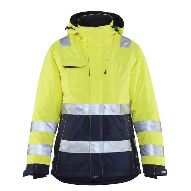VARSELJACKA 4872 1987 VINTER DAM VARSELGUL/MARINBLÅ L | Beijerbygg Byggmaterial
