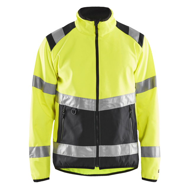 VARSELJACKA 4877 2516 SOFTSHELL VGUL/SVART XL | Beijerbygg Byggmaterial