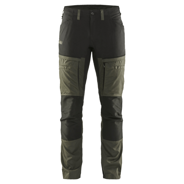 SERVICEBYXA 1456 1845 STRETCH MÖRK OLIVGRÖN/SVART C48 | Beijerbygg Byggmaterial