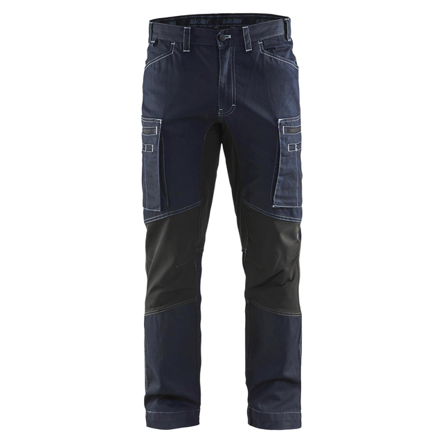 SERVICEBYXA 1459 1142 MED STRETCH MARINBLÅ/SVART C50 | Beijerbygg Byggmaterial