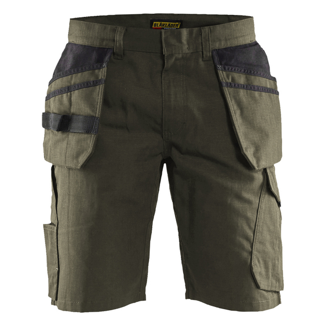 SERVICESHORTS 1494 1330 MED SPIKFICK OLIVGRÖN/SVART C48 | Beijerbygg Byggmaterial