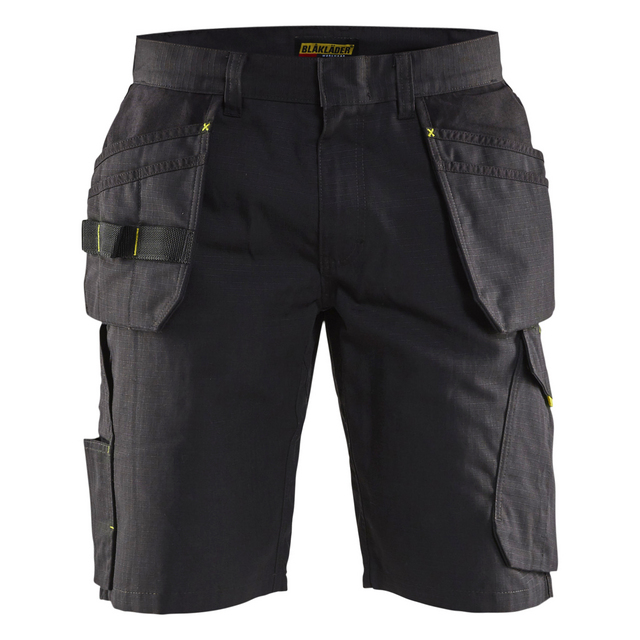 SERVICESHORTS 1494 1330 MED SPIKFICKOR SVART/VARSELGUL C50 | Beijerbygg Byggmaterial