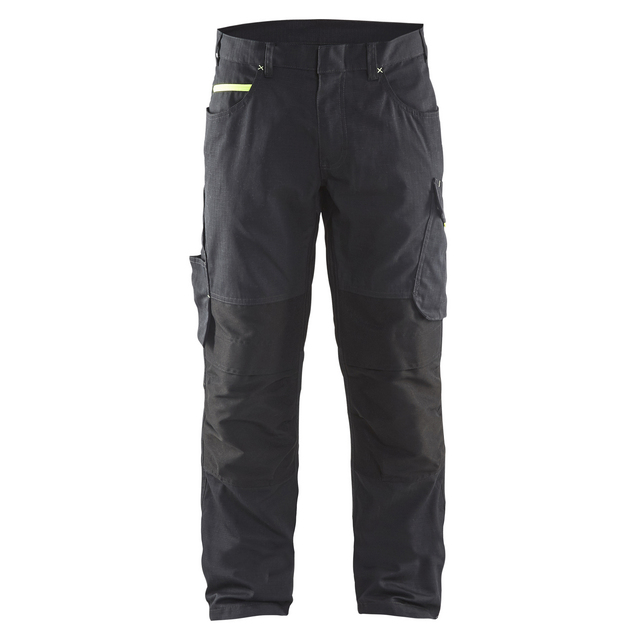 SERVICEBYXA 1495 1330 STRETCH SVART/VARSELGUL C154 | Beijerbygg Byggmaterial