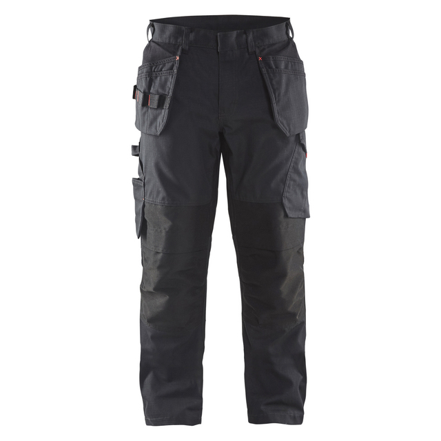 SERVICEBYXA 1496 1330 STRETCH SPIKFICKOR SVART/RÖD C44 | Beijerbygg Byggmaterial