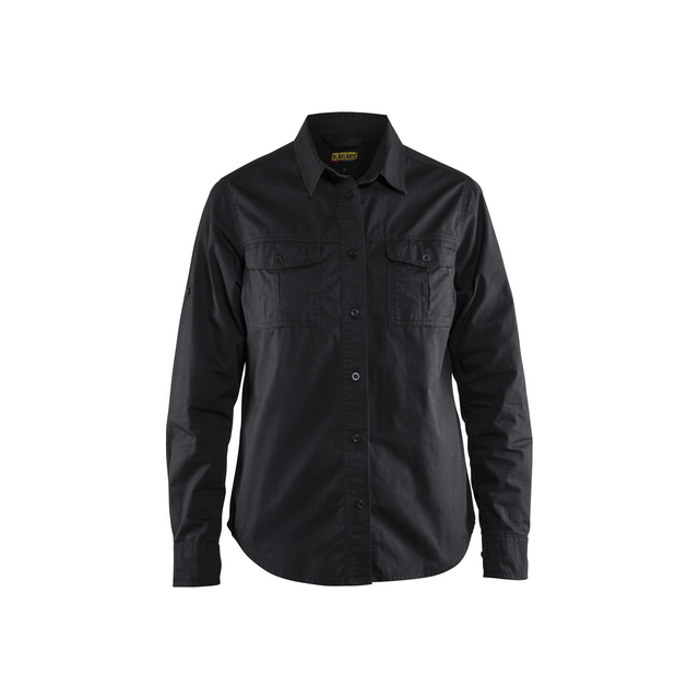 TWILLSKJORTA 3208 1135 DAM SVART M | Beijerbygg Byggmaterial