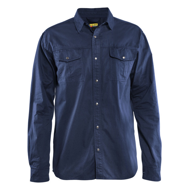 TWILLSKJORTA 3297 1135 MARINBLÅ XS | Beijerbygg Byggmaterial