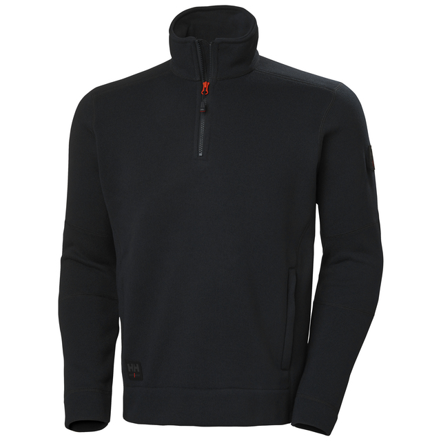 FLEECE KENSINGTON STICKAD SVART 2XL | Beijerbygg Byggmaterial
