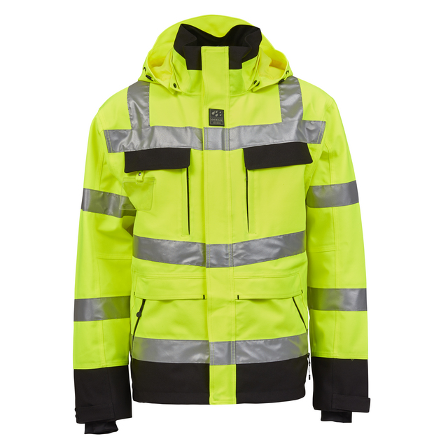 SKALJACKA ABEKO ÅBO STRETCH GUL/SVART VARSEL KL3 STL S | Beijerbygg Byggmaterial