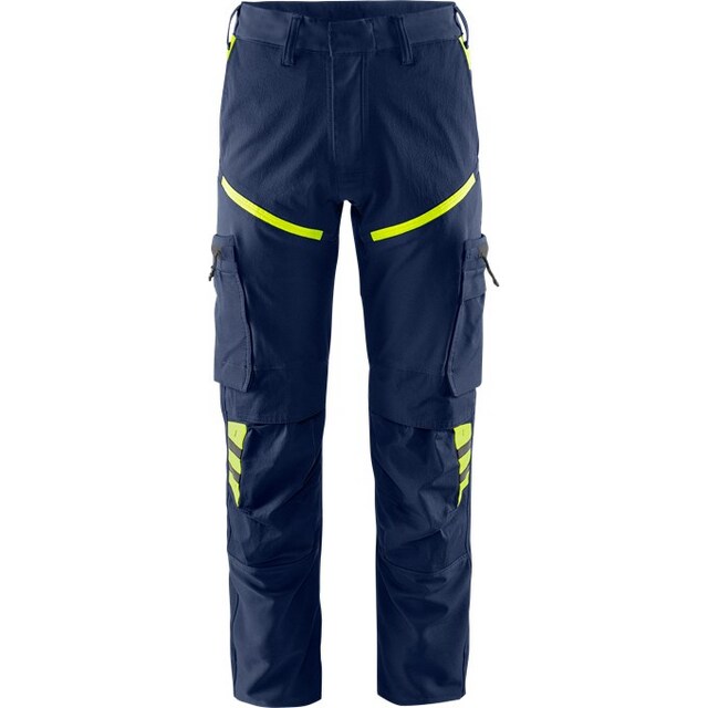 STRETCHBYXA 2653 LWS MARINBLÅ/VARSELGUL C152 | Beijerbygg Byggmaterial