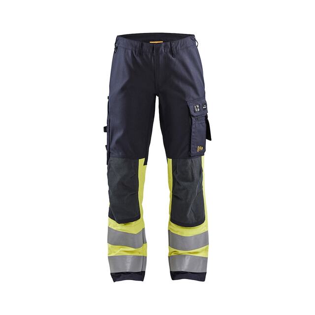 BYXA 7187 1512 MULTINORM INHER STRETCH DAM MBLÅ/VGUL D20 | Beijerbygg Byggmaterial