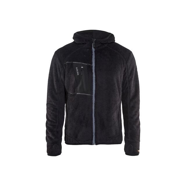 FIBERFLEECEJACKA 4863 2502 SVART/SILVER XXXL | Beijerbygg Byggmaterial