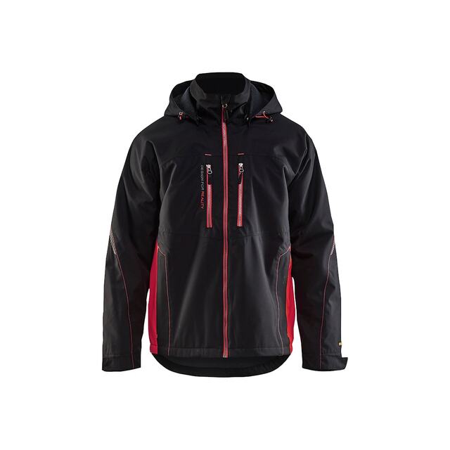 FUNKTIONSJACKA 4890 1977 LÄTTFODRAD SVART/RÖD 4XL | Beijerbygg Byggmaterial