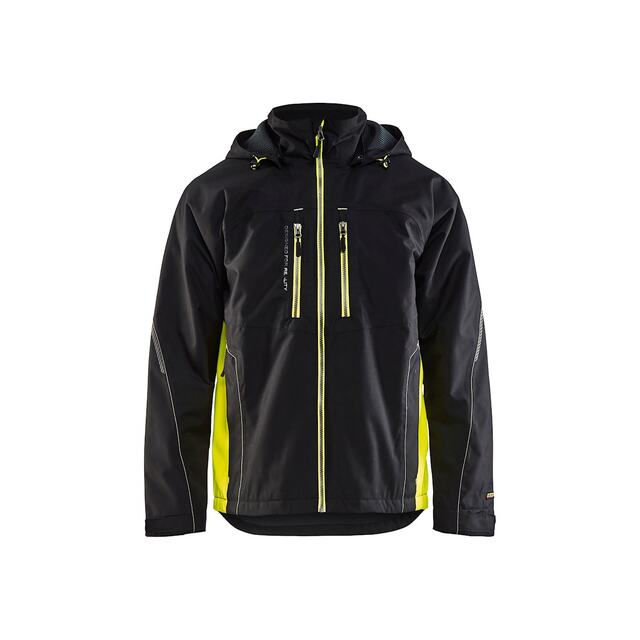 FUNKTIONSJACKA 4890 1977 LÄTTFODRAD SV/VARSELGUL 4XL | Beijerbygg Byggmaterial