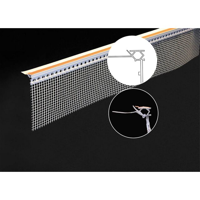 KARMANSLUTNINGSPROFIL LIP 100X100MM 2,5M