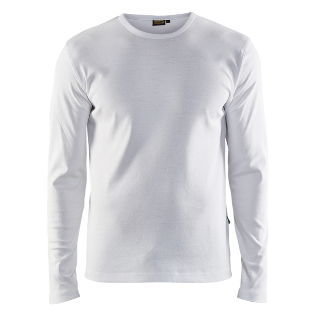 T-SHIRT 3314 1032 LÅNGÄRMAD VIT L | Beijerbygg Byggmaterial