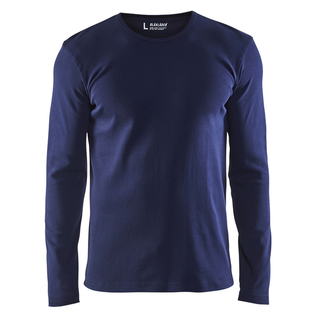 T-SHIRT 3314 1032 LÅNGÄRMAD MARINBLÅ XL | Beijerbygg Byggmaterial