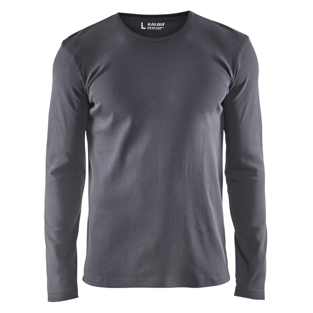 T-SHIRT 3314 1032 LÅNGÄRMAD GRÅ L | Beijerbygg Byggmaterial
