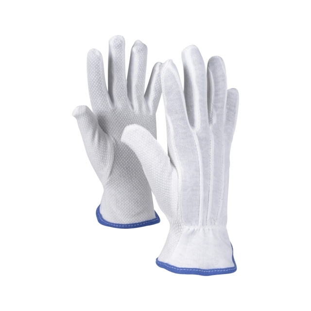 HANDSKE BOMULL VIT STL.9 TUNN MED NOPPOR OX-ON | Beijerbygg Byggmaterial