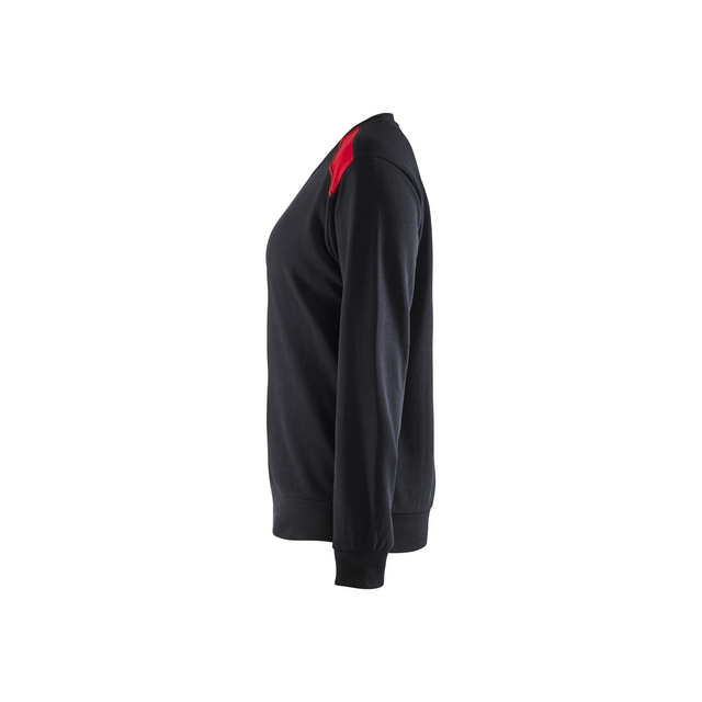 SWEATSHIRT 3408 1158 DAM SVART/RÖD XXL | Beijerbygg Byggmaterial