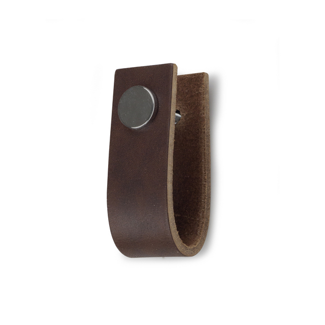 LÅDHANDTAG SVEA LÄDER BRUN/KROM SB | Beijerbygg Byggmaterial