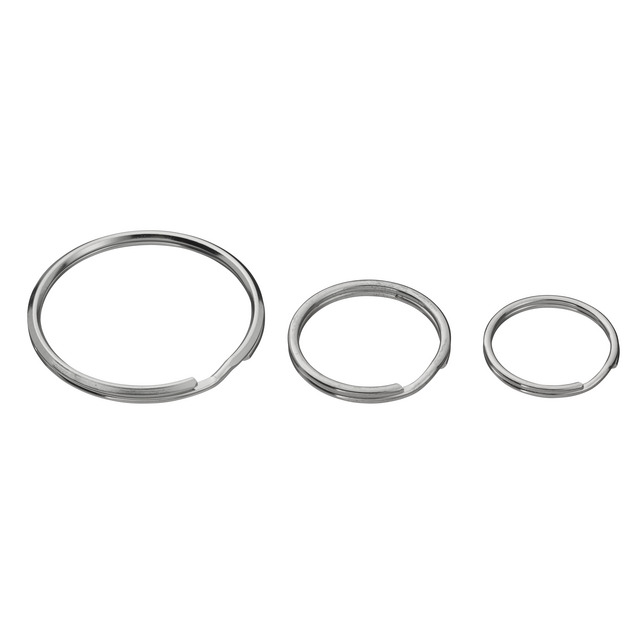 NYCKELRING STRUKTUR FÖRNICKLAD 30MM 100ST