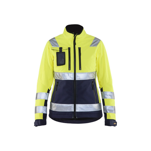 VARSELJACKA 4902 2517 SOFTSHELL DAM VGUL/MARINB S