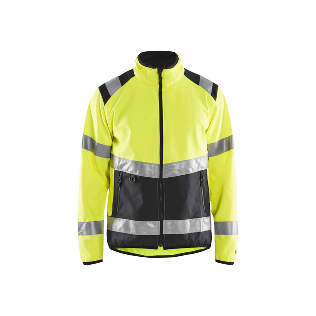 VARSELJACKA 4877 2516 SOFTSHELL VARSELGUL/SVART S