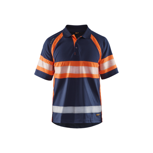 PIKÉTRÖJA 3338 1051 UV-SKYDDAD VARSEL MARINBLÅ/VARSORANGE XS