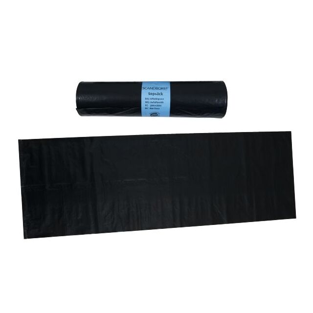 SOPSÄCK PE PLAST SVART 125L 25ST | Beijerbygg Byggmaterial