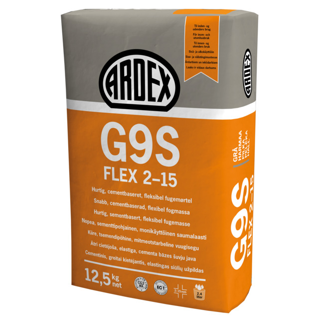 FOG KLINKER G9S GRÅ 12,5KG ARDEX 2-15MM 12,5 KG | Beijerbygg Byggmaterial