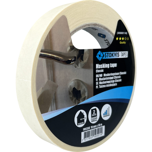 MASKERINGSTEJP CLASSIC 19MM 50M 60GR | Beijerbygg Byggmaterial