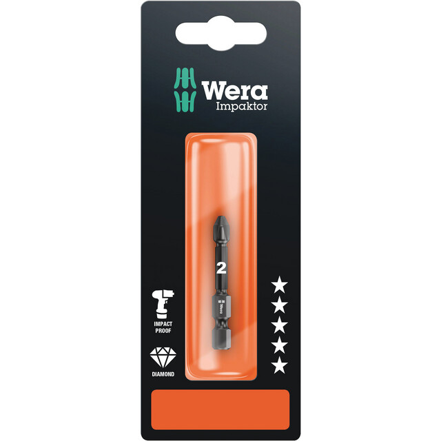 BITS WERA 855/4 IMP DC PZ2 61 50MM SB | Beijerbygg Byggmaterial