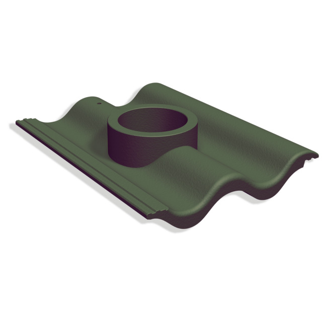 BETONGDEL YTBEHANDLAD GRÖN TILL AVLOPP/GENOMFÖRINGSPANNA