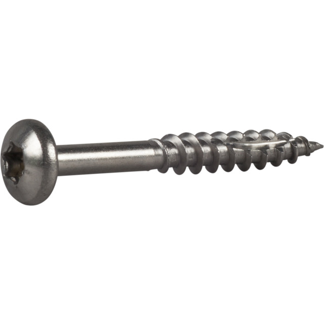TRÄSKRUV ESSDRIVE KULLRIG SKALLE RF A2 5X40MM 200ST | Beijerbygg Byggmaterial