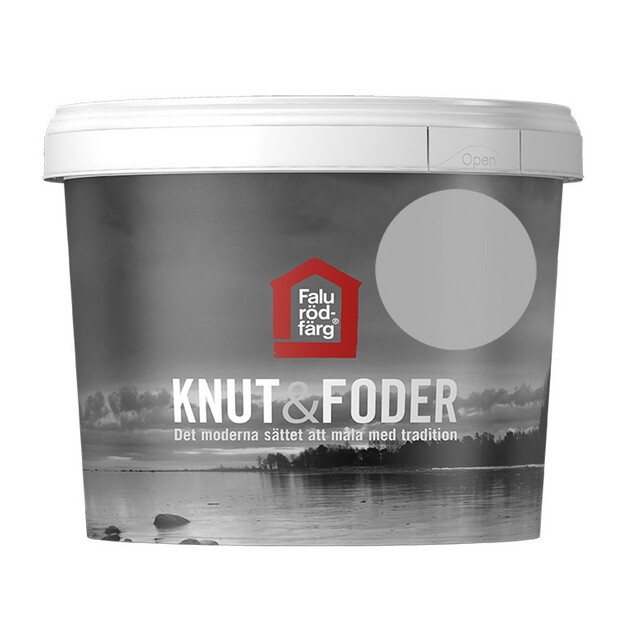 FALU RÖDFÄRG KNUT&FODER GRÅ 1L | Beijerbygg Byggmaterial