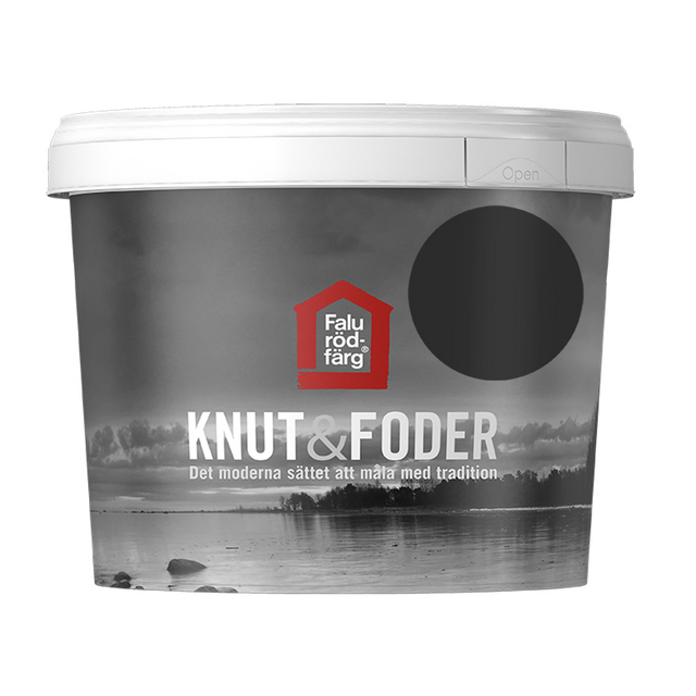 FALU RÖDFÄRG KNUT&FODER SVART 1L | Beijerbygg Byggmaterial