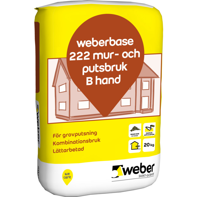 BASE 222 MUR&PUTSBRUK B 20KG (48) | Beijerbygg Byggmaterial