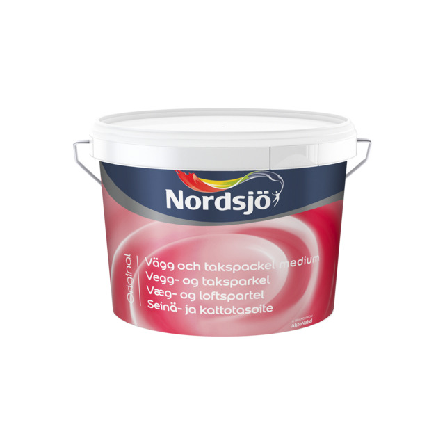 VÄGG&TAKSPACKEL ORIGINAL 10L MEDIUM NORDSJÖ | Beijerbygg Byggmaterial