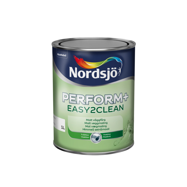 VÄGGFÄRG PERFORM+ EASY2CLEAN BC NORDSJÖ INOMHUS 0,93L | Beijerbygg Byggmaterial