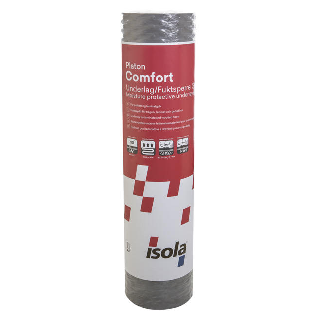 PLATONMATTA COMFORT 1X20M GOLV FUKTSKYDDSMATTA