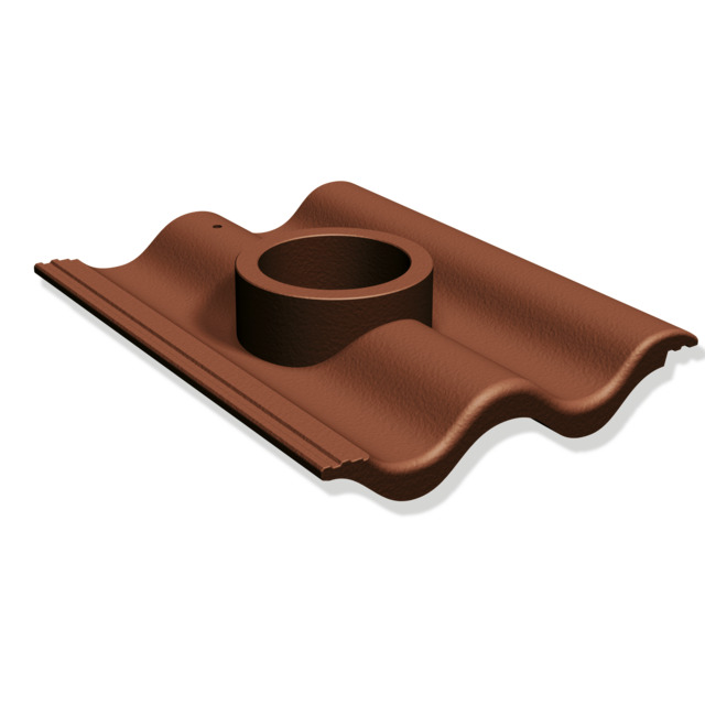 BETONGDEL AVLOPPSLUFTARE BRUN GENOMFÖRING CAND KASTANJEBRUN