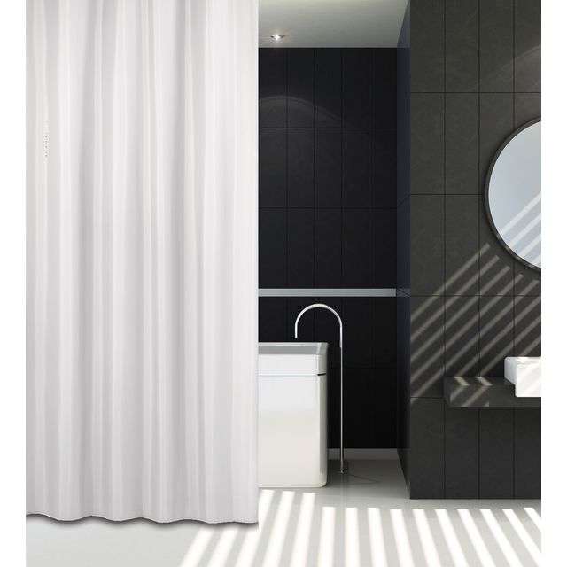 DUSCHDRAPERI PISLA VIT TEXTIL | Beijerbygg Byggmaterial