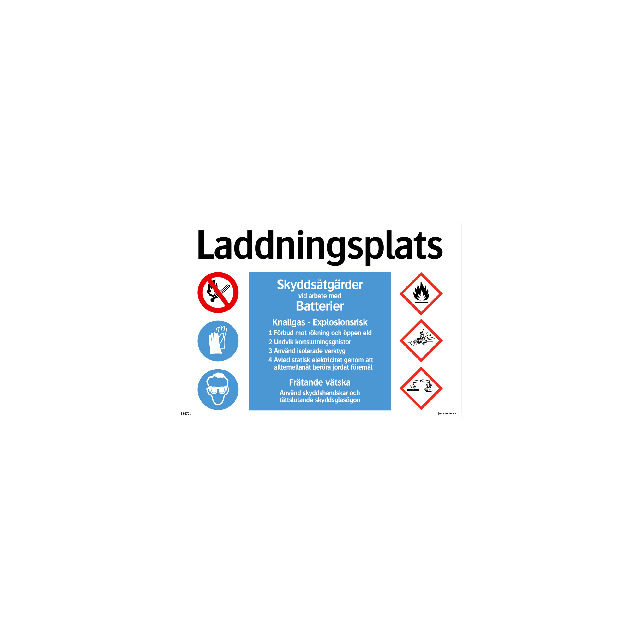 SKYLT 332701 KOMBISKYLT LADDNINGSPLATS 400X275MM | Beijerbygg Byggmaterial