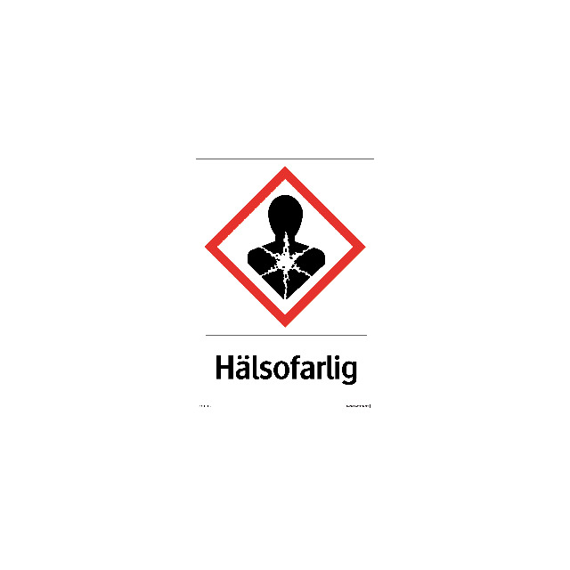 SKYLT 331315 HÄLSOFARLIG DEKAL 148X210MM | Beijerbygg Byggmaterial