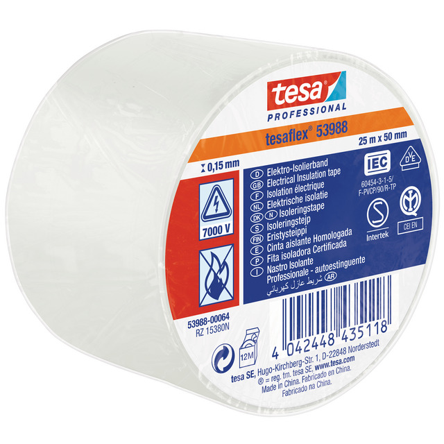 ISOLERINGSTEJP 53988 TESA SVART 25M 50MM