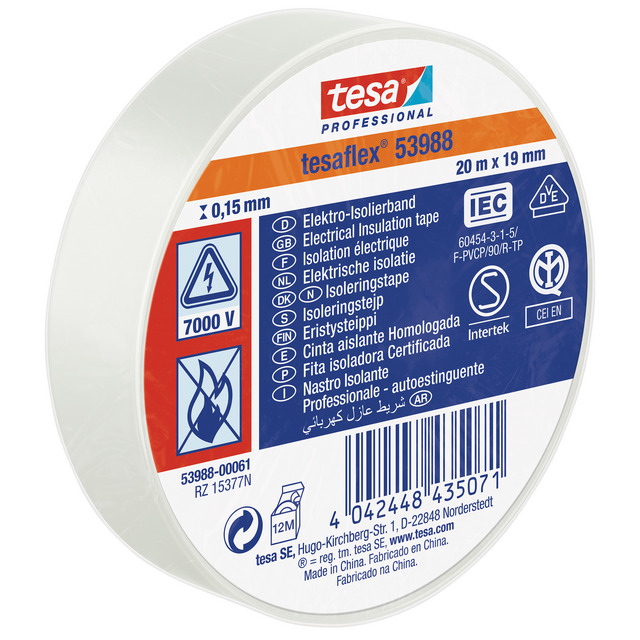 ISOLERINGSTEJP 53988 TESA SVART 25M 50MM